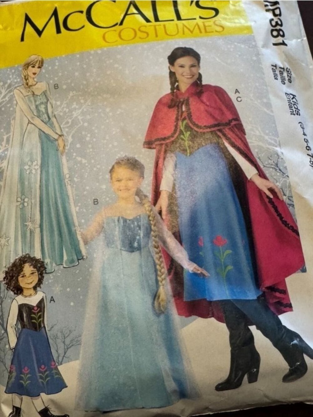 McCalls Princess Dress Costume Sewing Pattern MP381Misses Childrens Fairytale Co